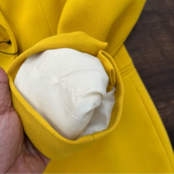 NWT Zara 227628 double breasted yellow gold blazer jacket career XS *READ - Picture 6 of 14